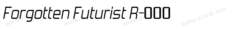 Forgotten Futurist R字体转换